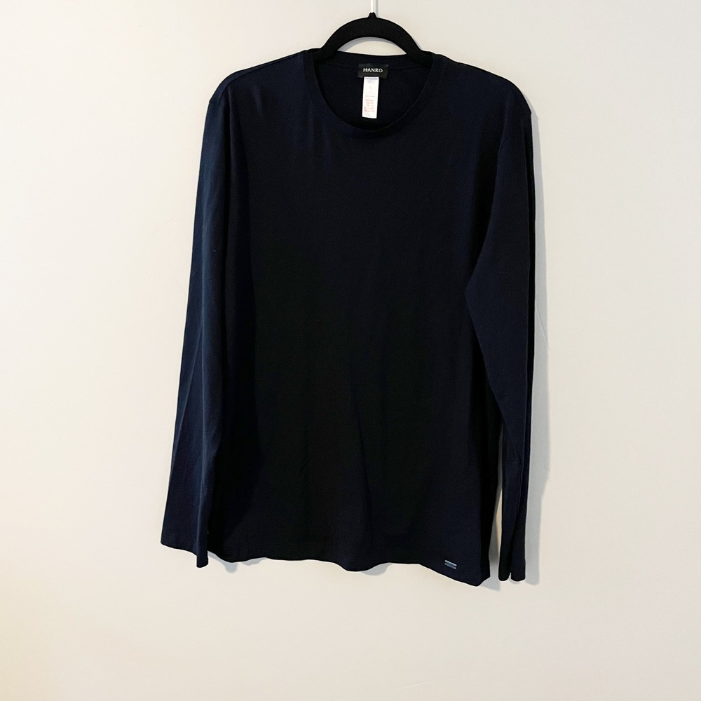 Hanro‎ night and day 5431 long sleeve cotton shirt men's large